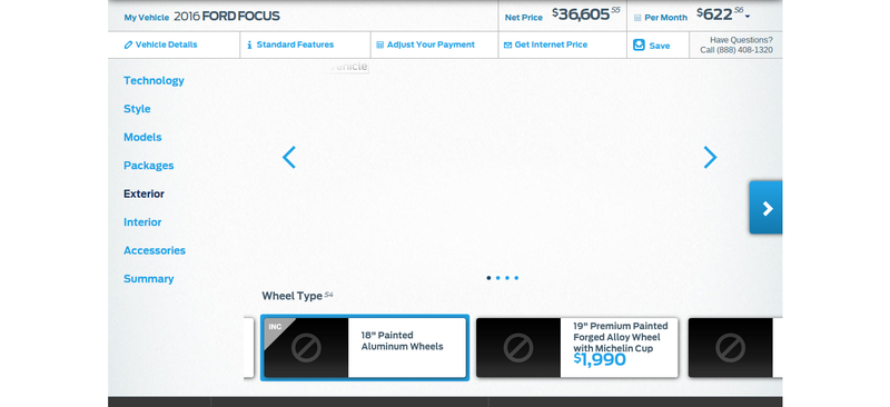 Illustration for article titled Leaked Configurator Maybe Reveals 2016 Ford Focus RS Price: $35,730